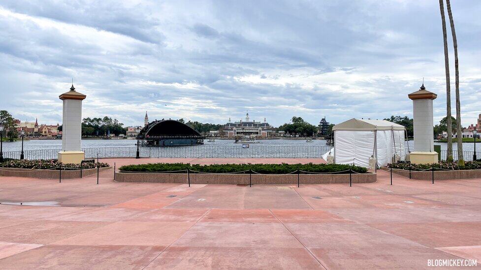Mysterious Tent Arrives in World Showcase Plaza at EPCOT